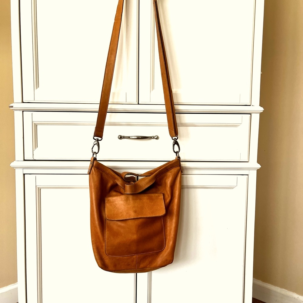 Latico Bianca Crossbody Tote in Cognac. Beautiful. Great condition.